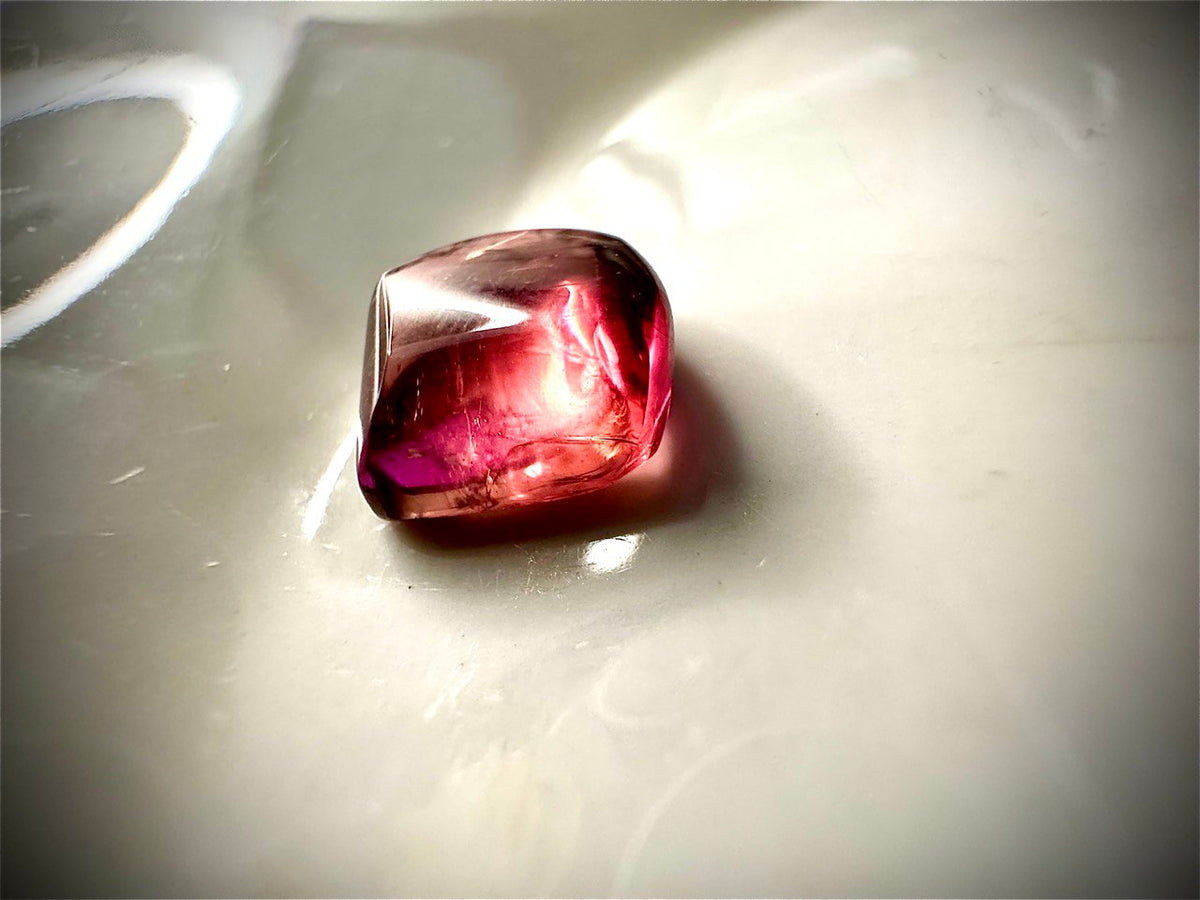 8.275 Carat- Congo Tourmaline Freeform Cabachon- Vivid Pink