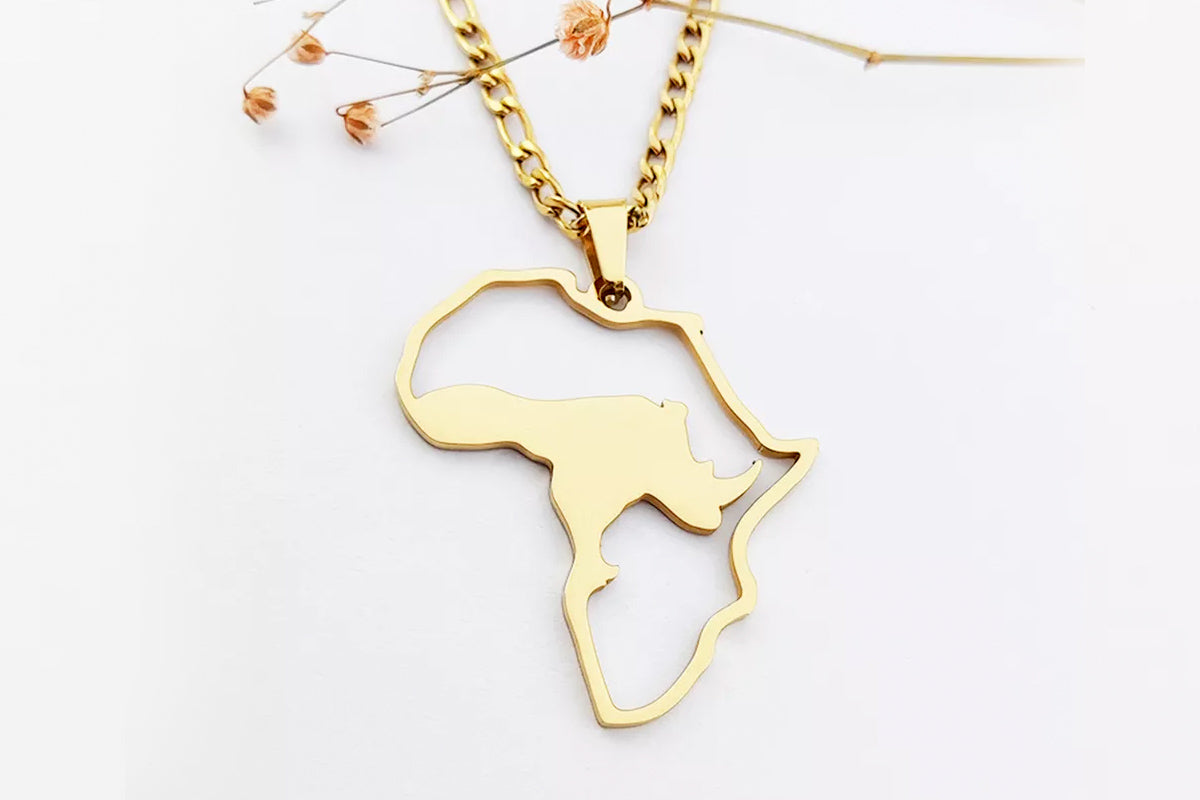 African Rhino Pendant